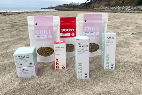 MY24/7 by Red Pantz USDA certified organic products on the beach