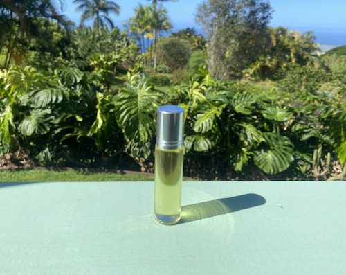 MY24/7 by Red Pantz oil blends, Escape oil, a tropical, beachy vibe for your home or on-the-go.