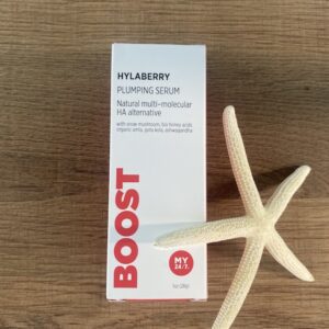 MY247 by Red Pantz Hylaberry Plumping Serum hyaluronic acid, vitamin C, peptide, probiotic with amalaki, gotu kola centella asiatica, ashwagadha, natural multi-molecular hyaluronic acid