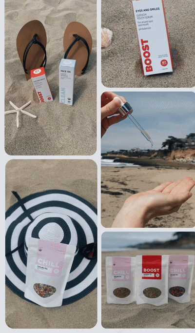 MY24/7 by Red Pantz USDA certified organic skincare and tea variety