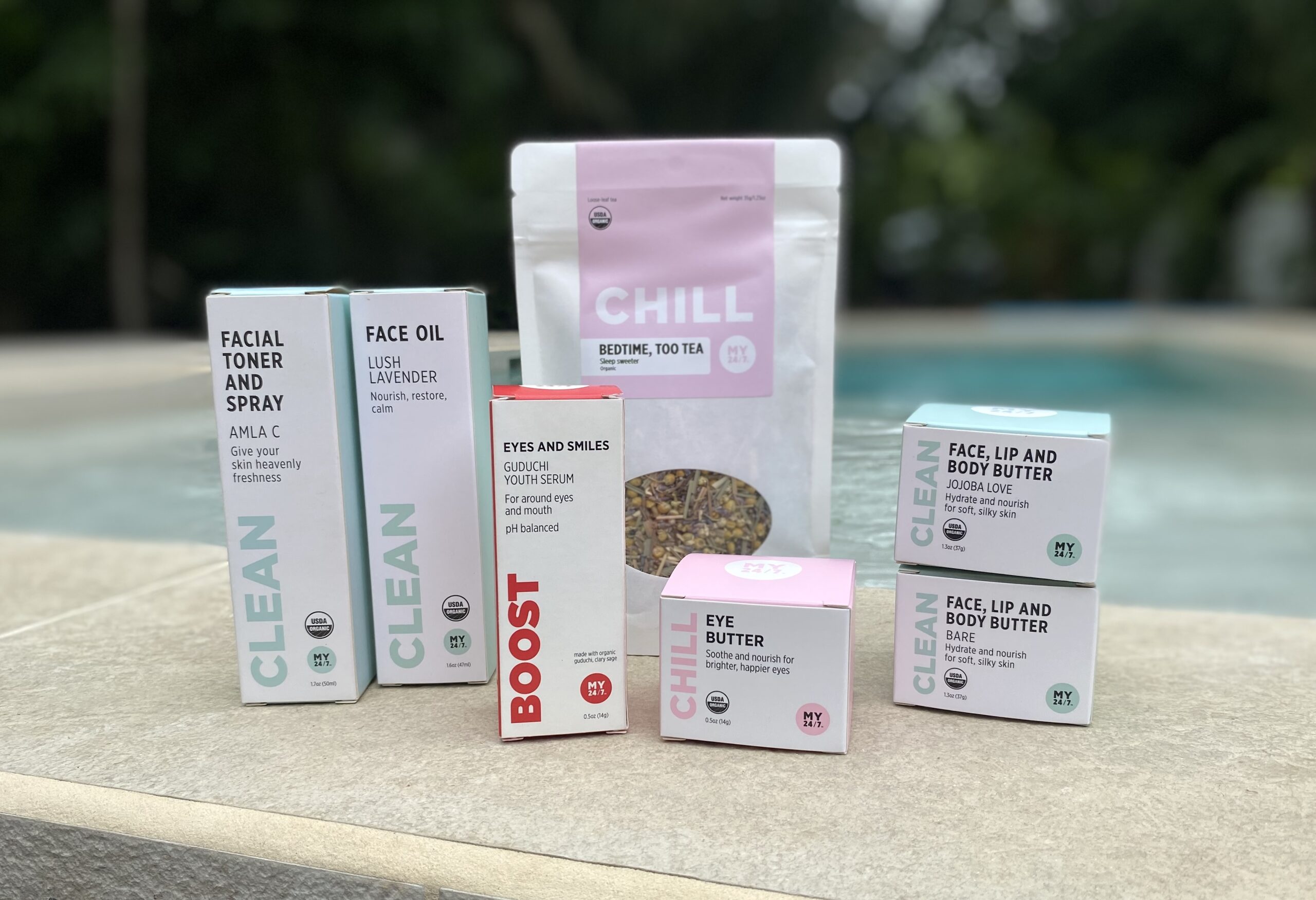 MY24/7 by Red Pantz USDA certified organic skincare and teas